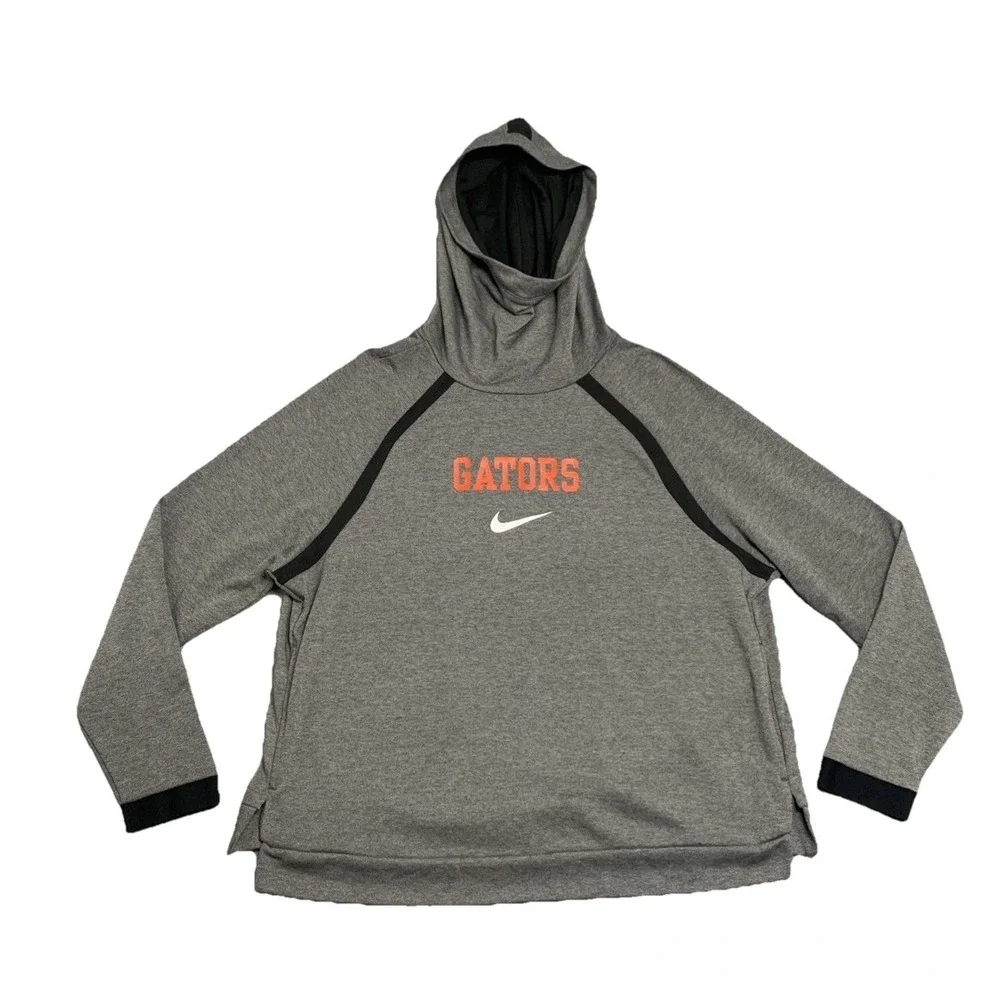 Florida Gators Hoodie Men's XL Gray Lightweight Dri-Fit Kangaroo Pocket